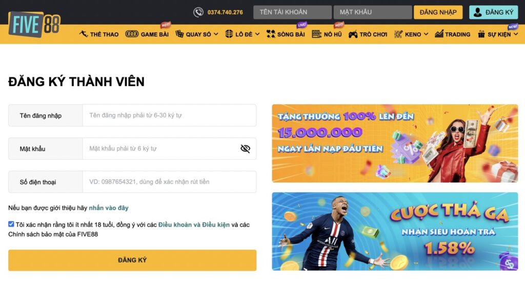 Ưu đãi dành cho hội viên 181Bet: Hoàn tiền 3% mỗi ngày - 181Bet